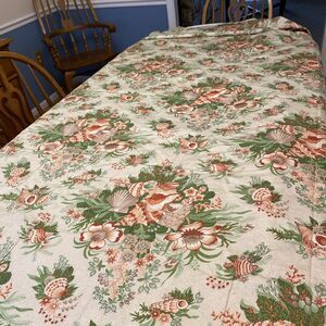 Romanex De Boussac Fabric 2.5+ yards - Vintage French Fabric Floral Beach Theme